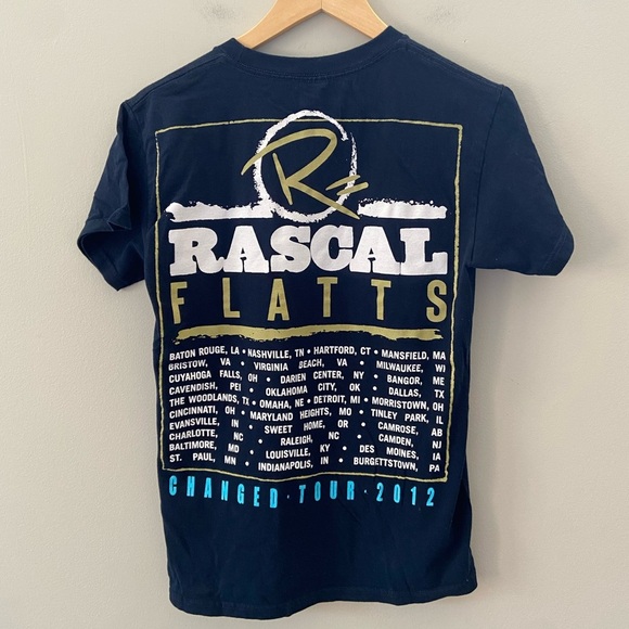 Rascal Flatts Country Western Graphic Y2K 2012 Changed Tour Band Tee - Picture 3 of 3
